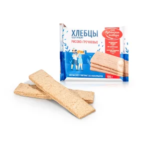 Хлебцы рисово-гречневые, хрустящие, 100 г